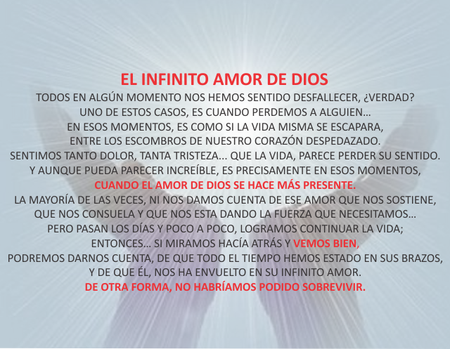 El infinito amor de Dios Octubre 13 de 2011